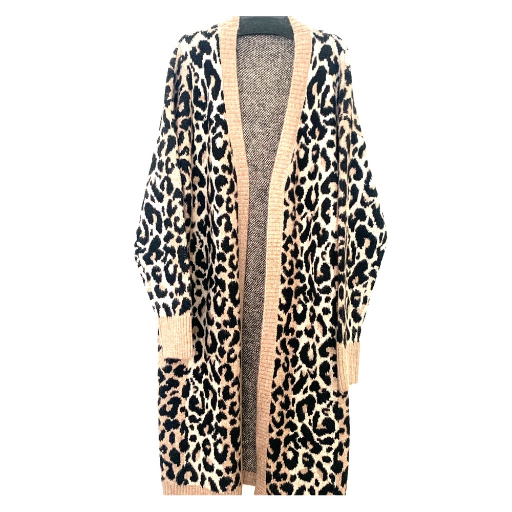 oversized leopard print sweater